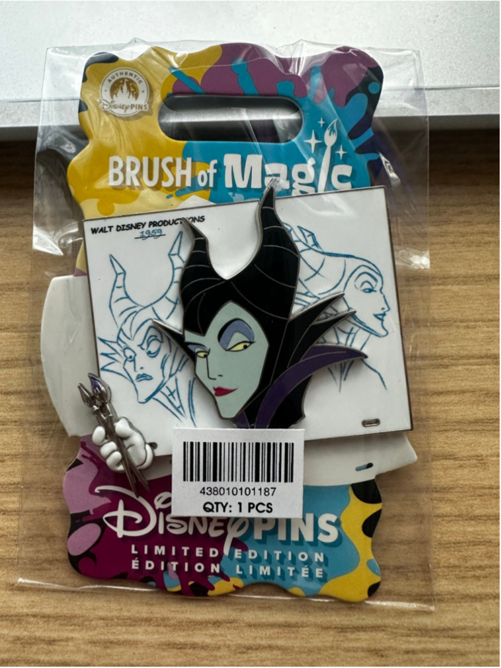 Disney Store Brush of Magic Pin Maleficent Limited Edition 2026 New Pin
